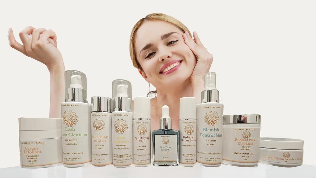 Seamless Skincare Product Assortment