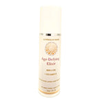 Bottle of 'Age-Defying Elixir' with a white background