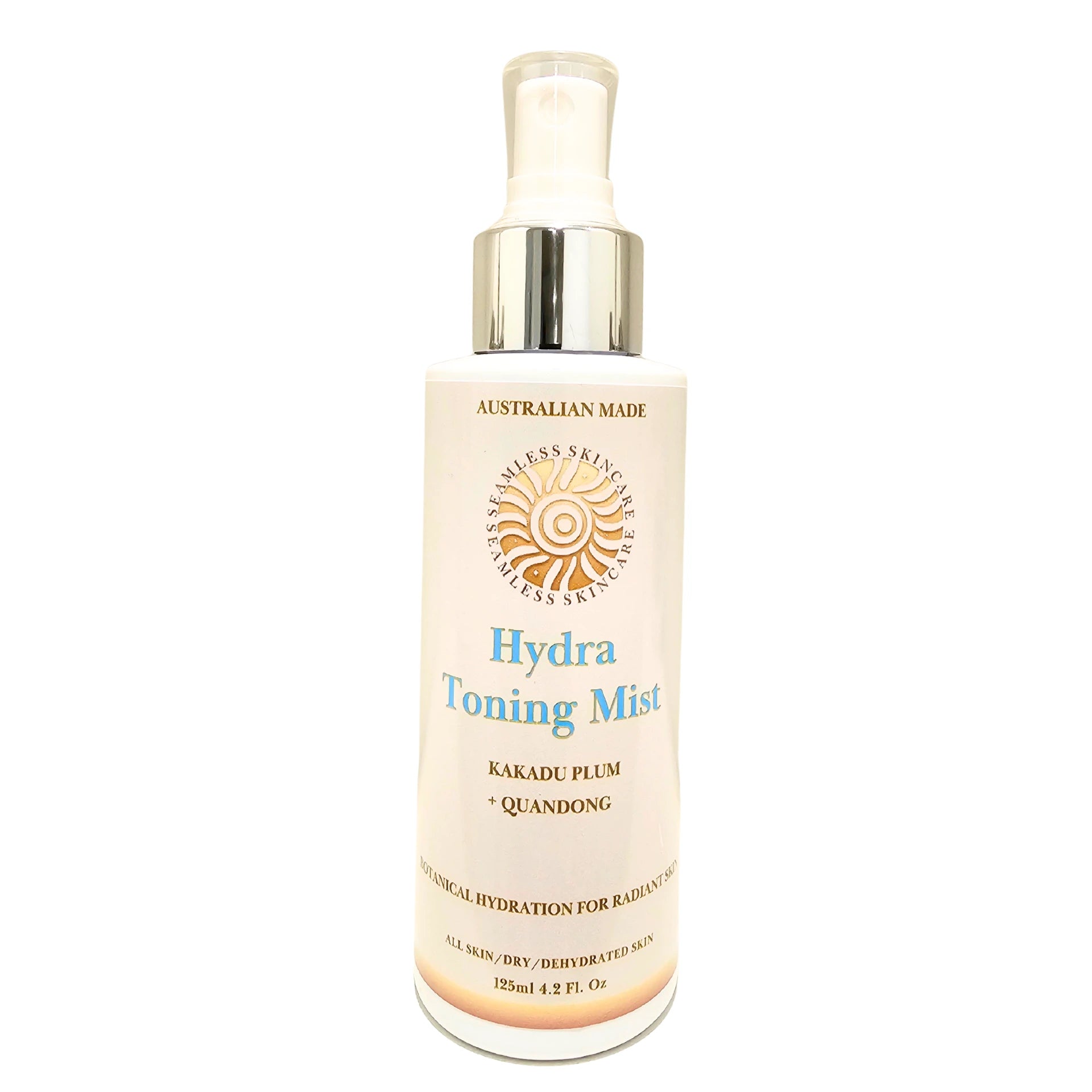 Bottle of Hydra Toning Mist with a white background