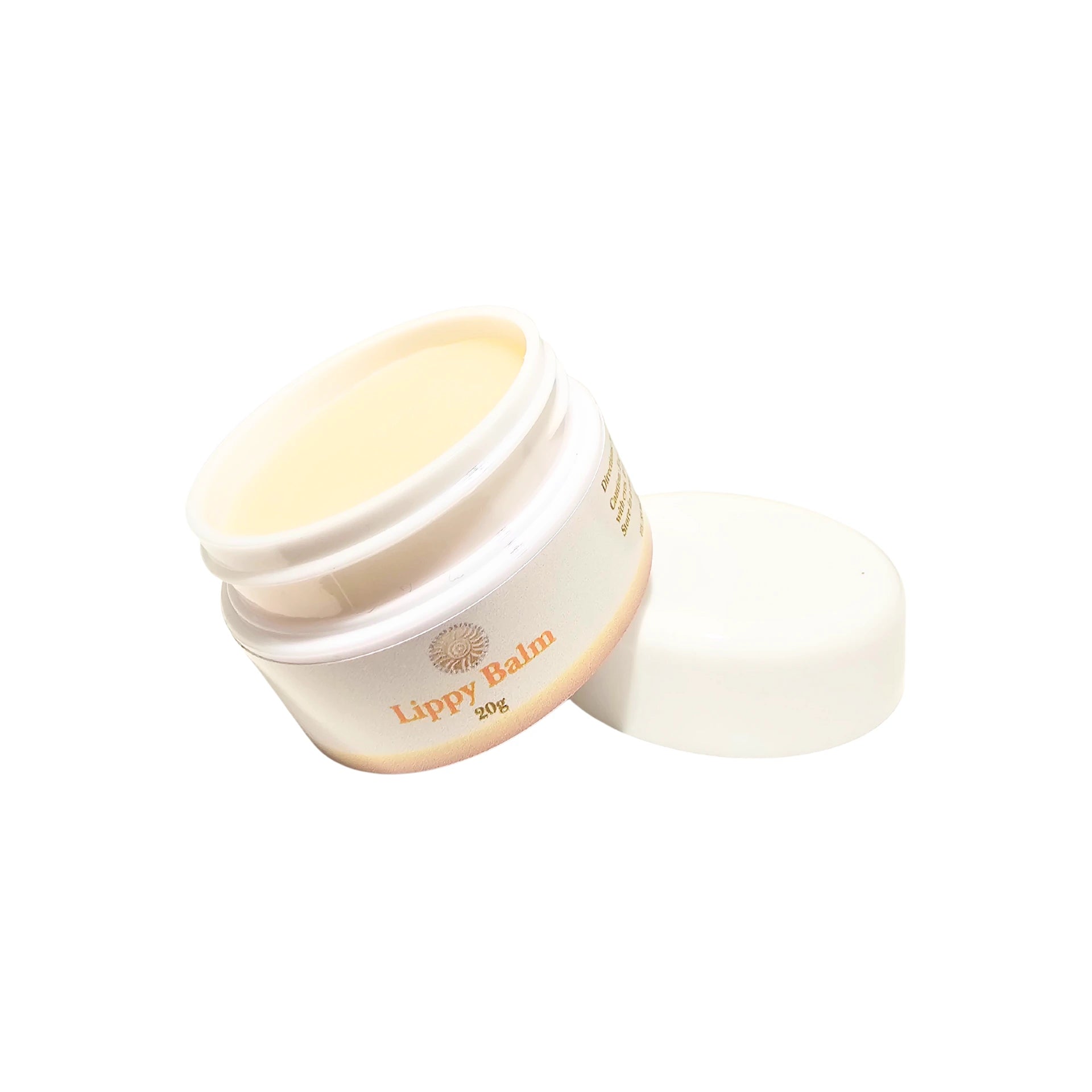 Jar of Lippy Balm on a white background