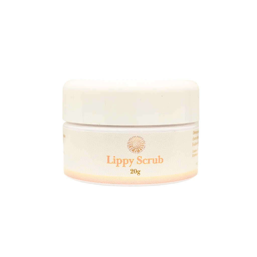 Jar of Lippy Scrub on a white background