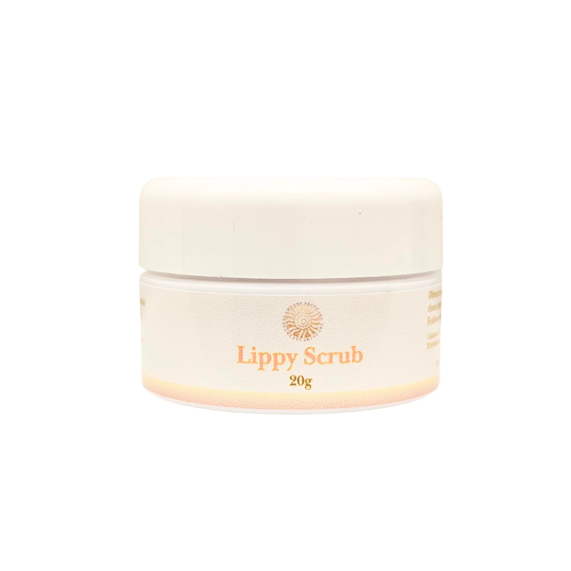 Jar of Lippy Scrub on a white background