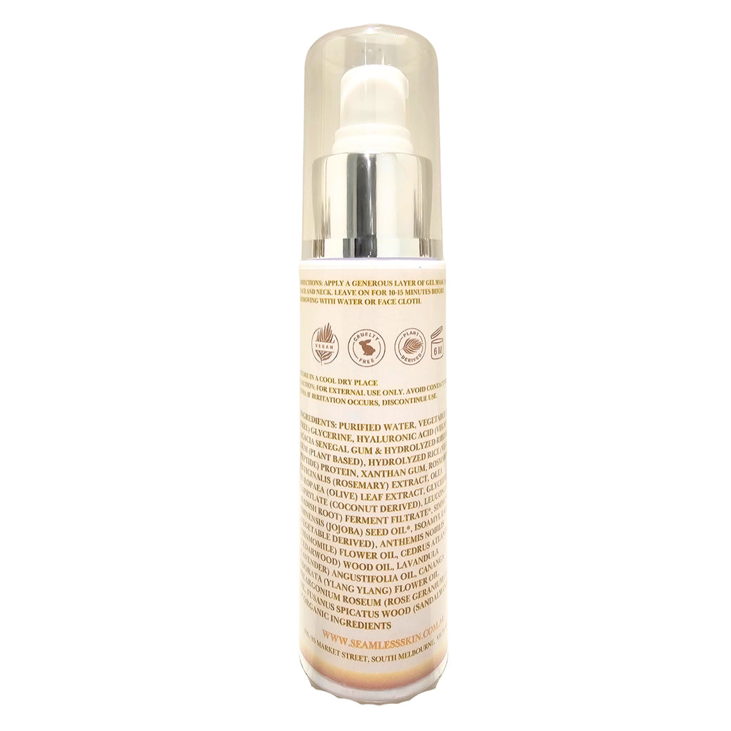 Back of Nature's Enzyme Peel bottle with visible label on a white background