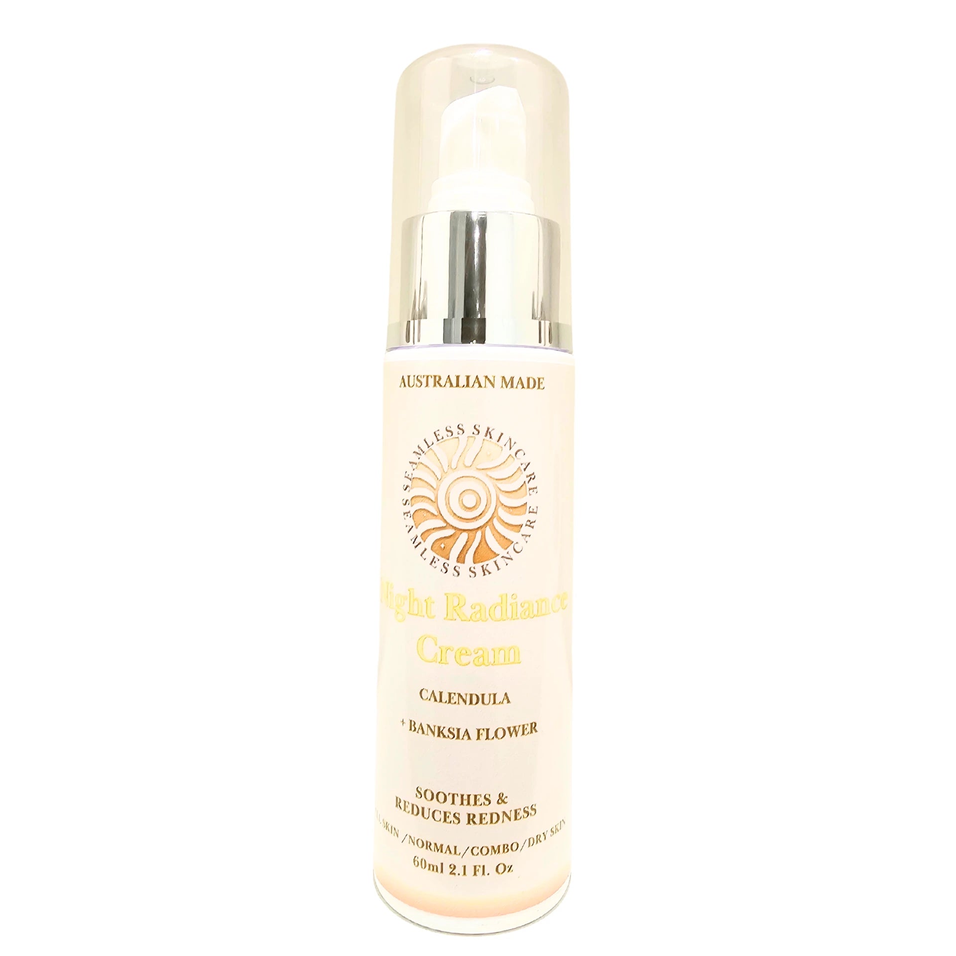 Night Radiance Cream bottle with Logo design on a white background