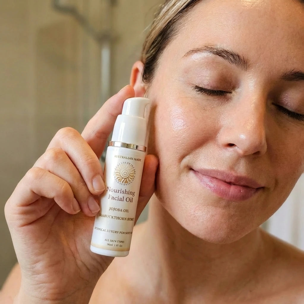 Nourishing Facial Oil - Botanical luxury for soft, glowing skin.