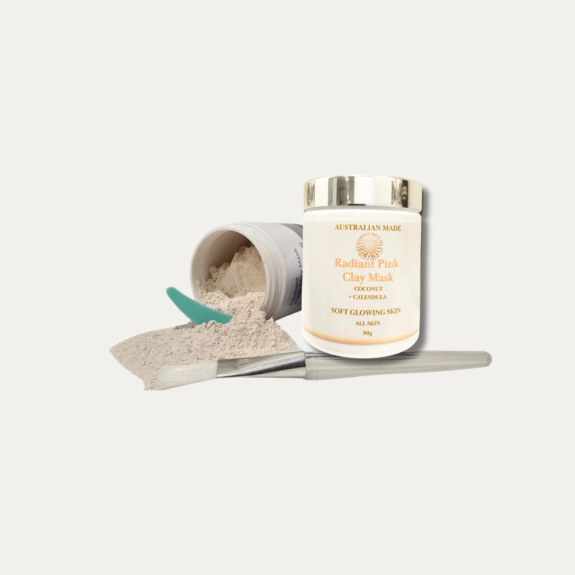 Radiant Pink Clay Mask - Soft, glowing skin in every mask.