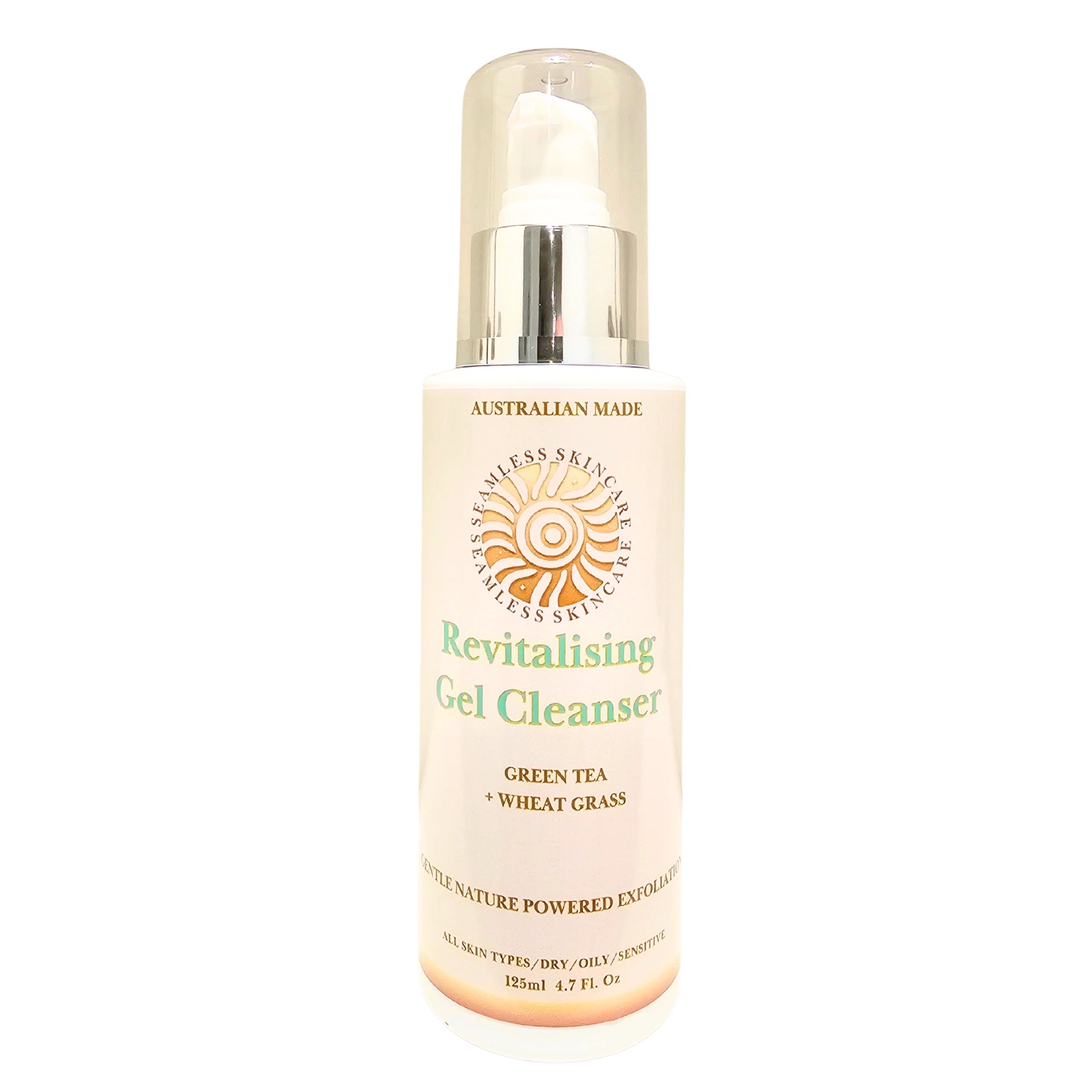 Revitalising Gel Cleanser bottle with branding on a white background
