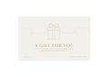 Gift certificate with a decorative gift icon and text on a white background