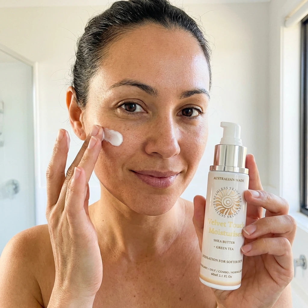 Velvet Touch Moisturiser - Luxurious hydration for soft, glowing skin.