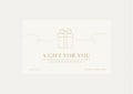Gift box icon with 'A Gift for You' text on a light pink background